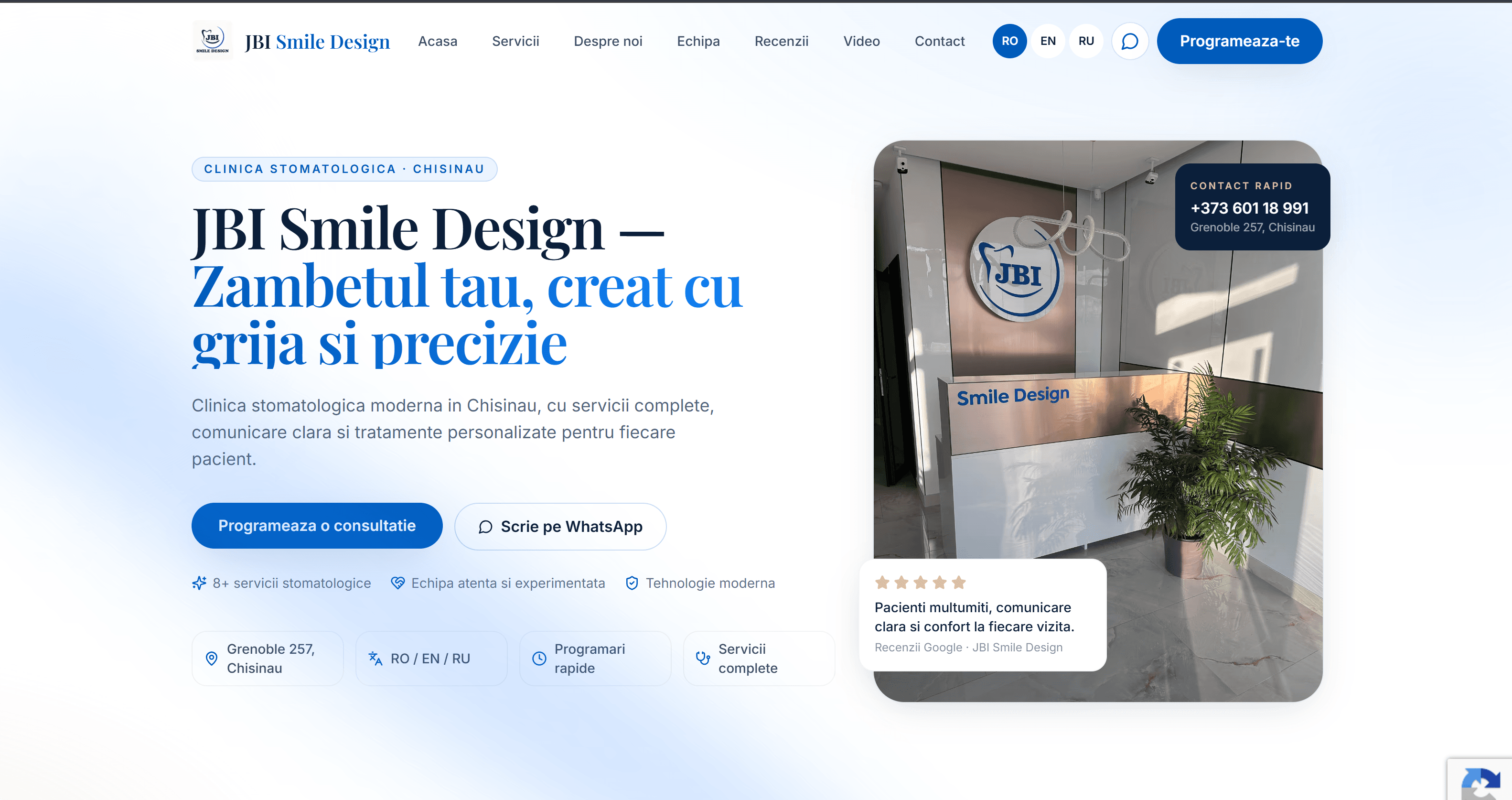 Modern Dental Clinic Platform with Booking & Admin System